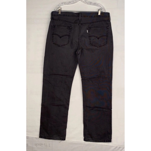 514 Straight Fit men's 36x30 jeans in a dark wash Charcoal Canvas - Picture 3 of 6